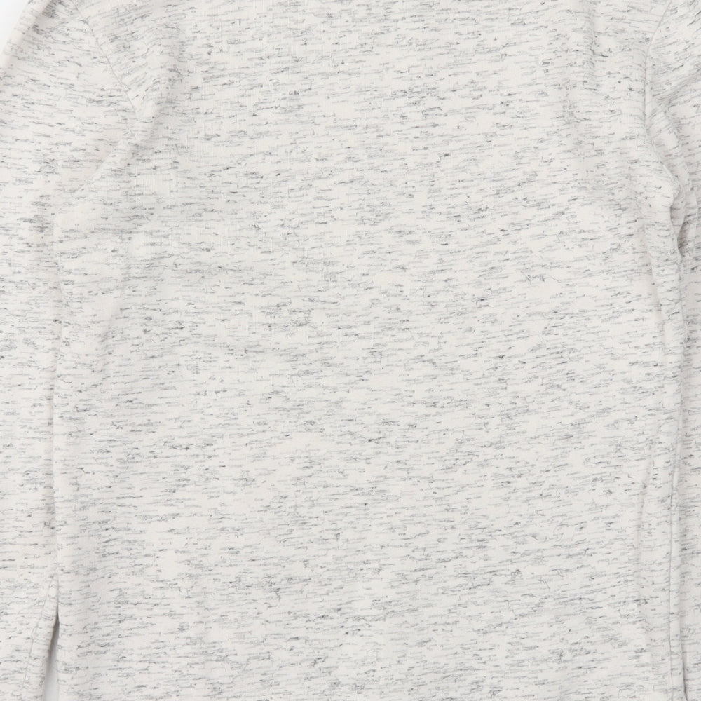 Reiss Mens Ivory   Pullover Hoodie Size M