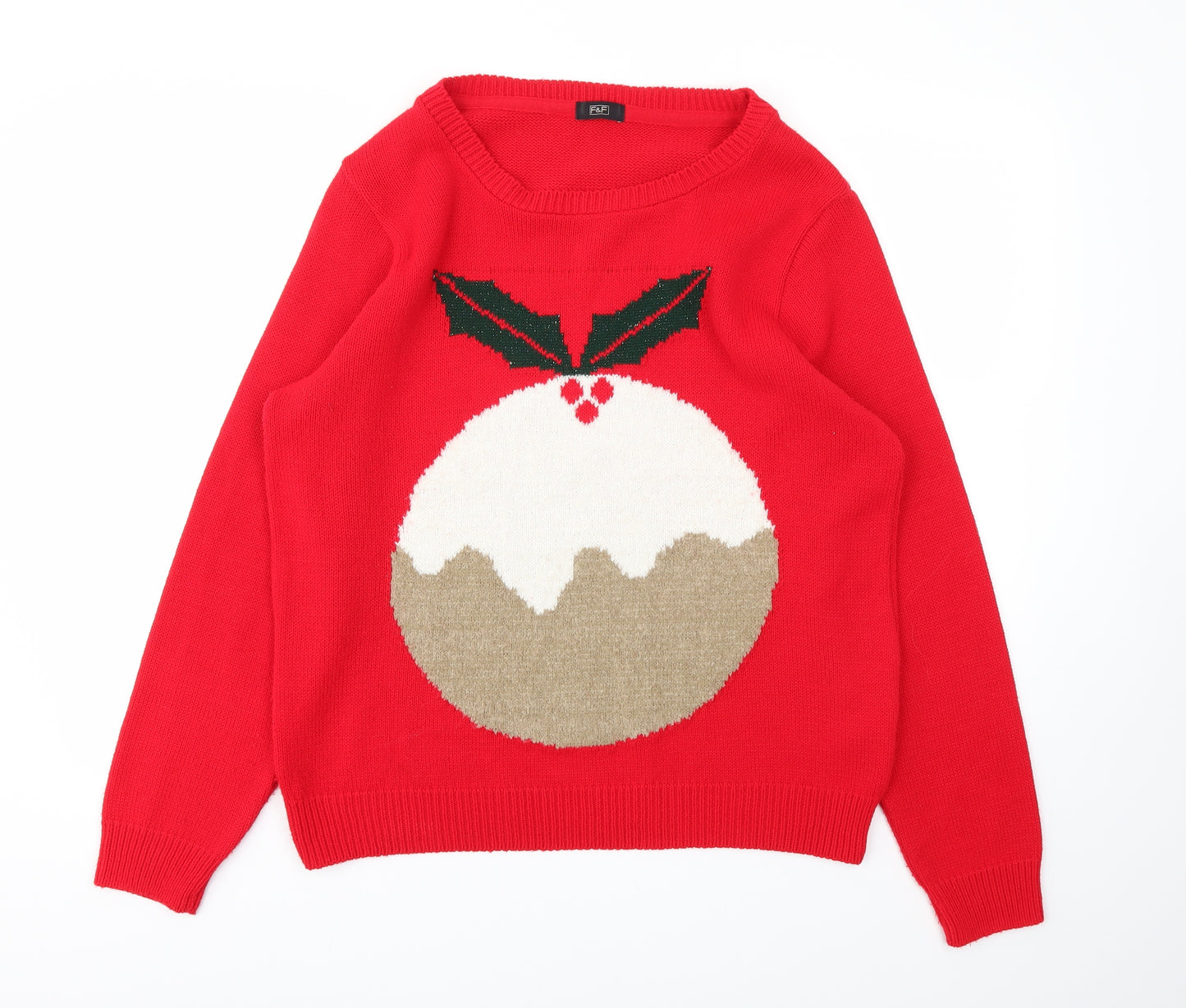F&F Womens Red   Pullover Jumper Size 18