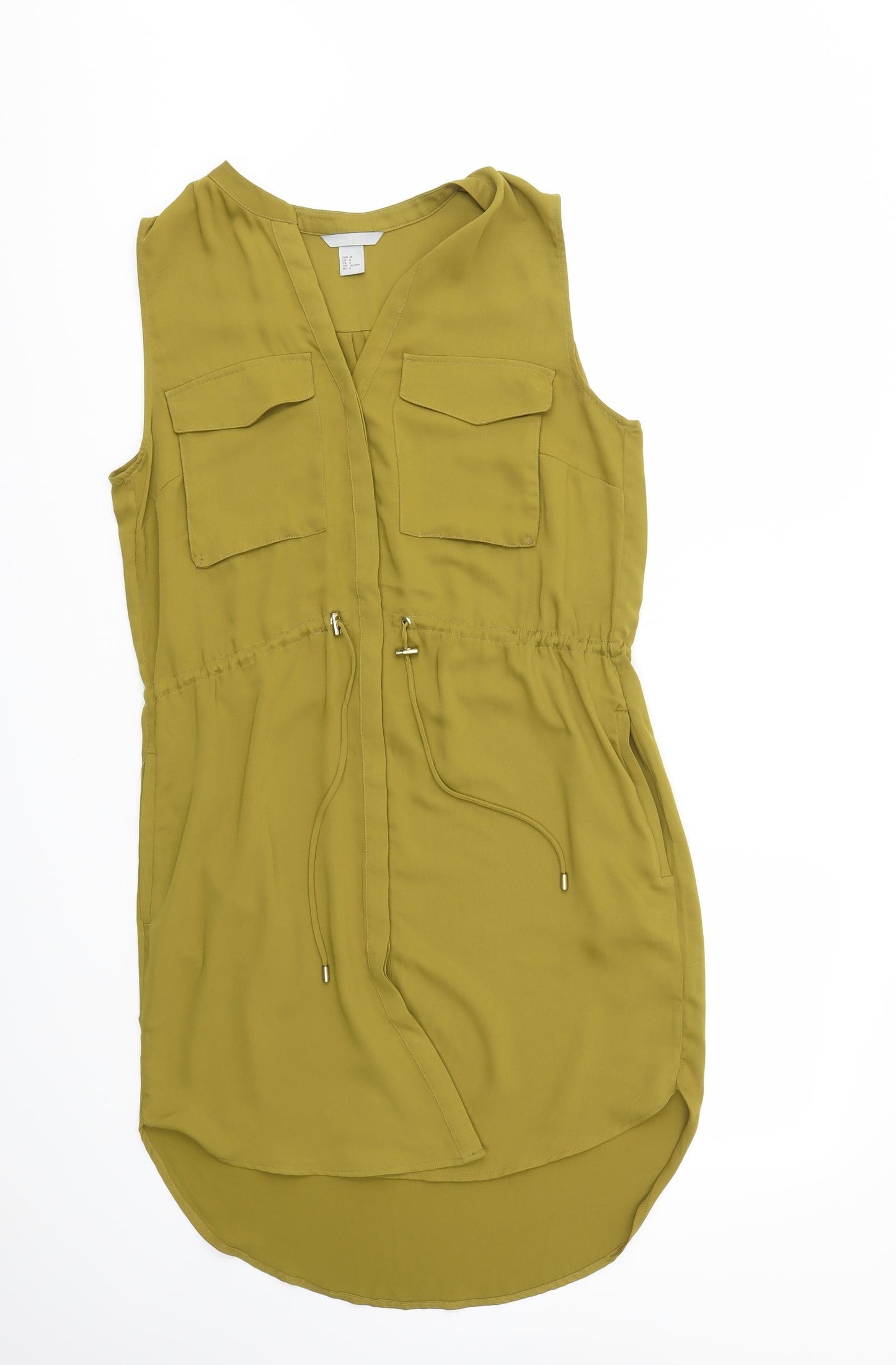H&M Womens Green   Fit & Flare  Size 8