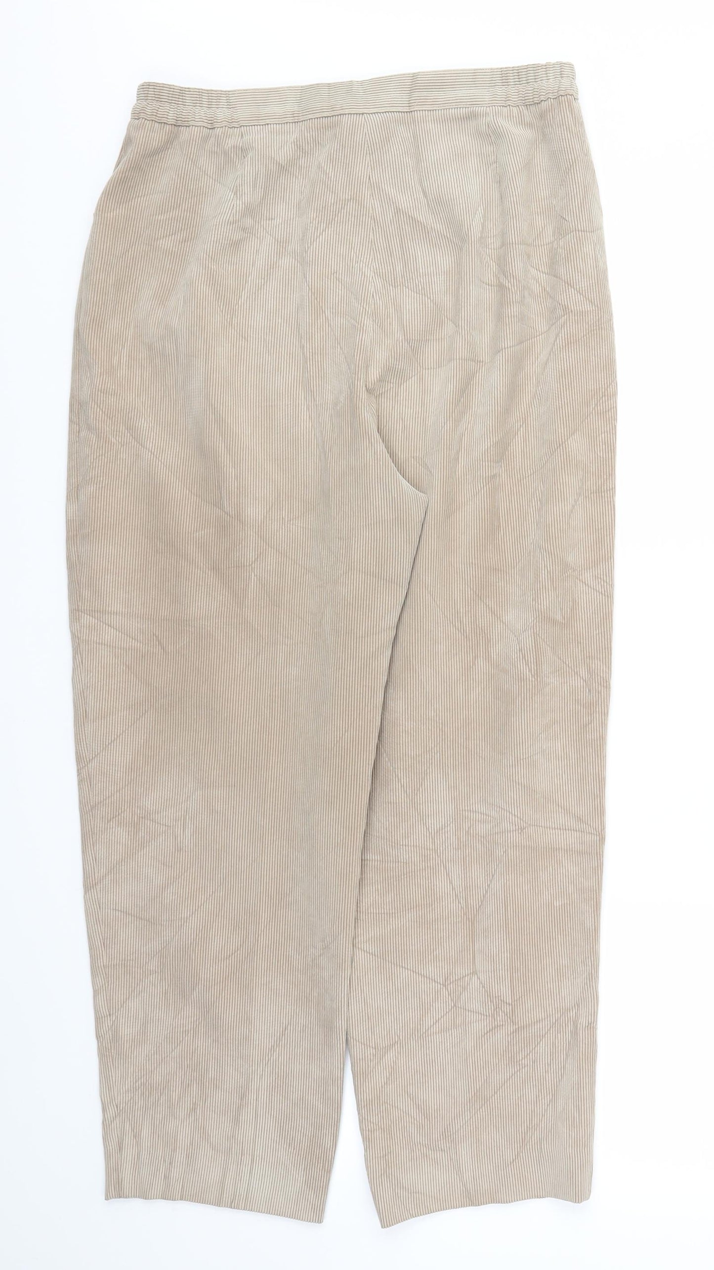 Eastex Womens Beige   Trousers  Size 12 L27 in