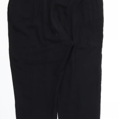 TU Womens Black   Trousers  Size 12 L23 in - Stretch waistband
