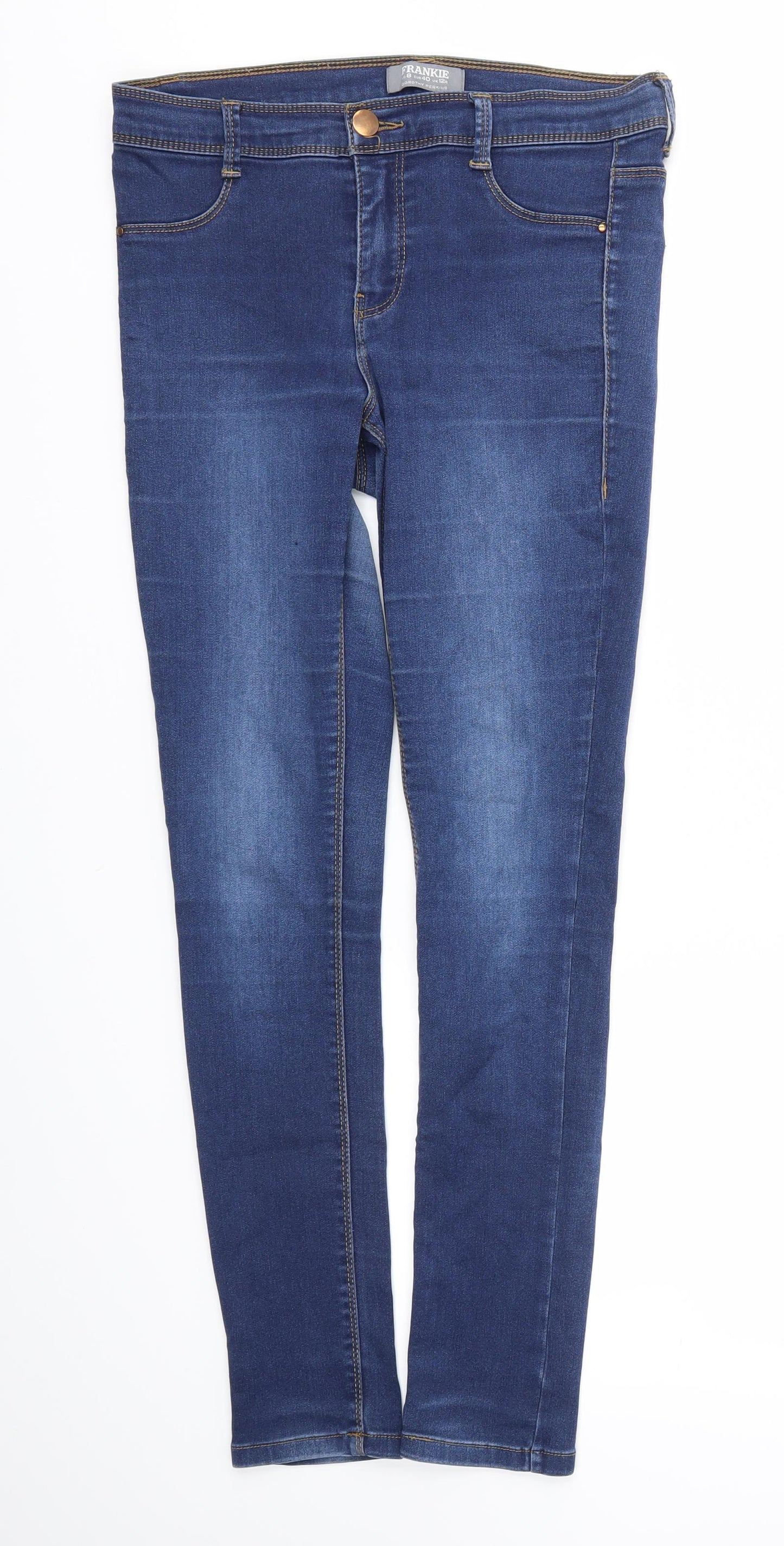 FRANIE Womens Blue   Skinny Jeans Size 12 L27 in
