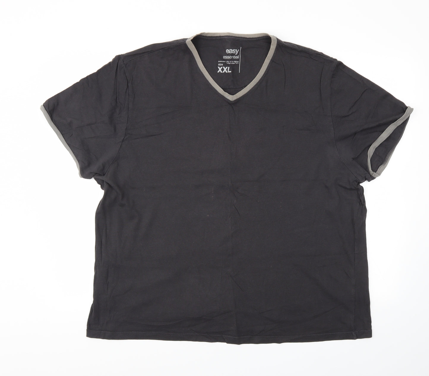 Easy Mens Grey    T-Shirt Size 2XL