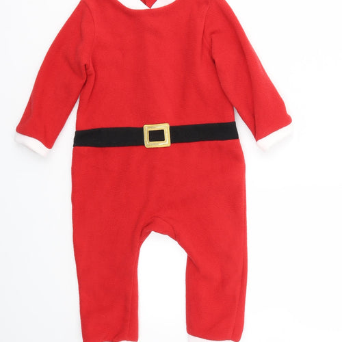 H&M Girls Red   Babygrow One-Piece Size 9-12 Months