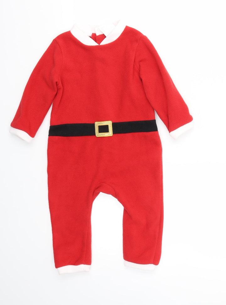 H&M Girls Red   Babygrow One-Piece Size 9-12 Months