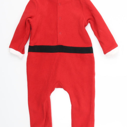 H&M Girls Red   Babygrow One-Piece Size 9-12 Months