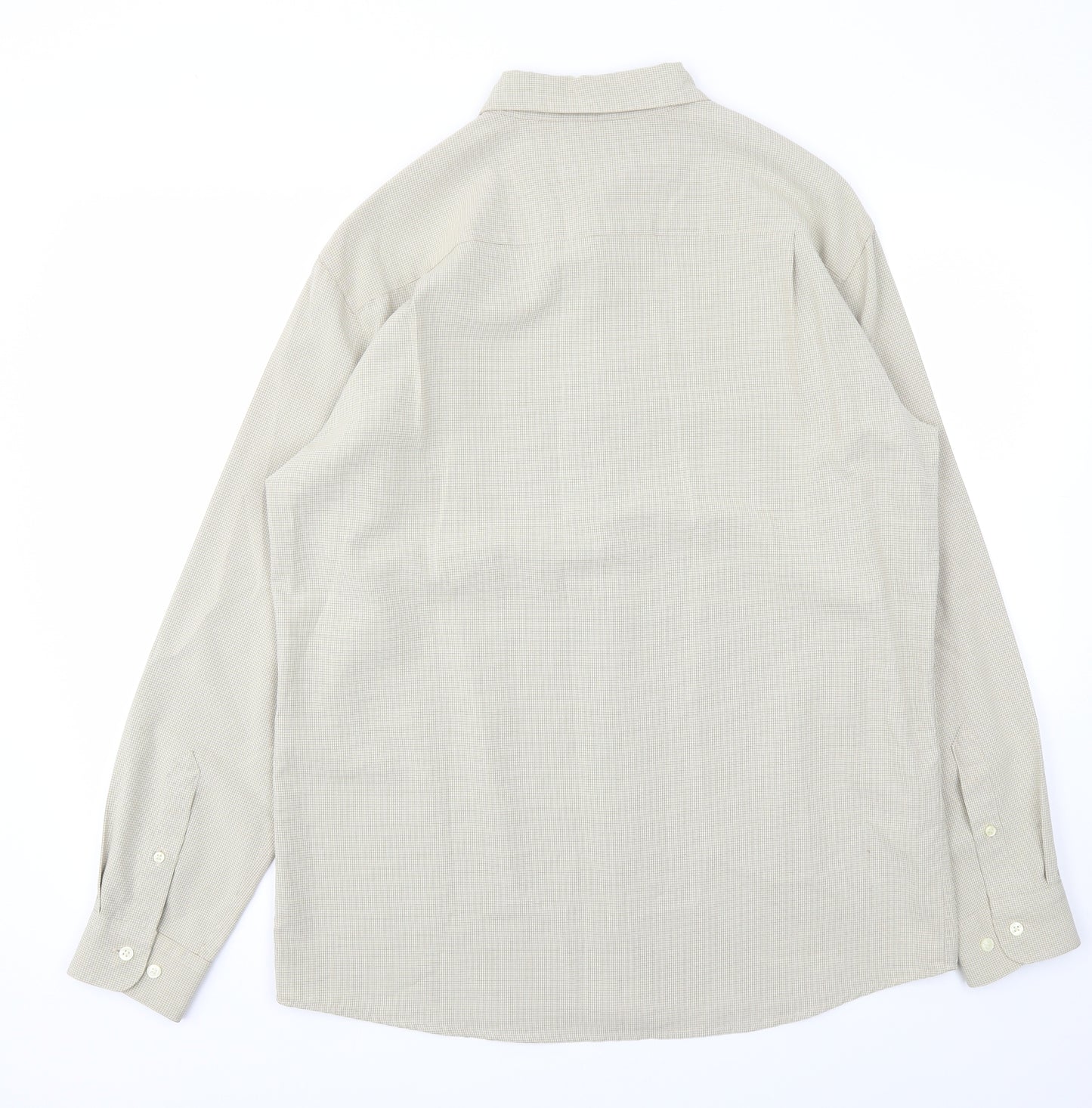 M&S Mens Beige    Dress Shirt Size M