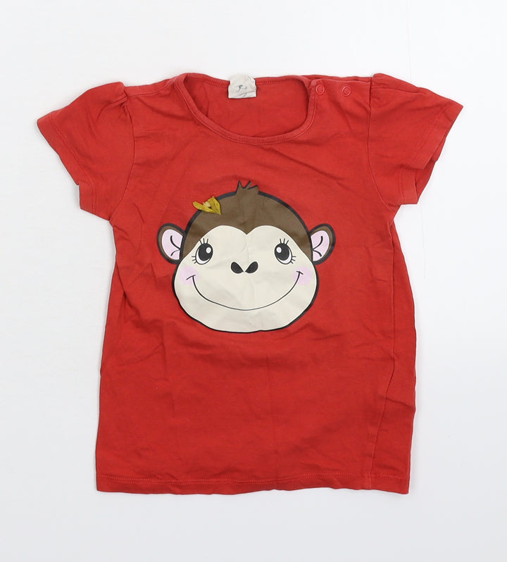 H&M Baby Red   Basic T-Shirt Size 12-18 Months
