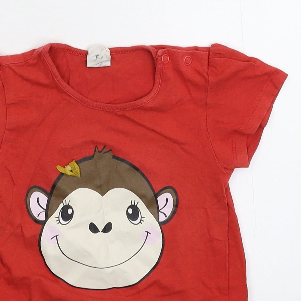 H&M Baby Red   Basic T-Shirt Size 12-18 Months
