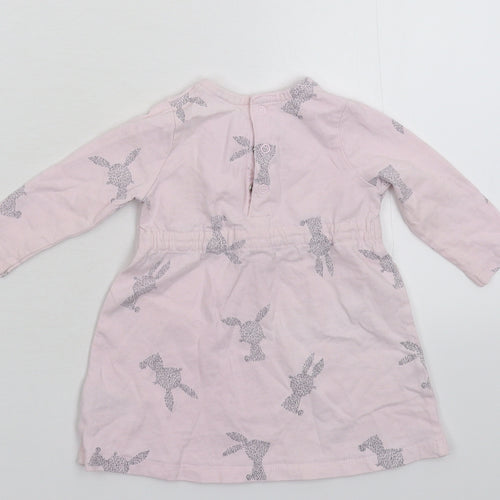 F&F Girls Pink   Jumper Dress  Size 3-6 Months