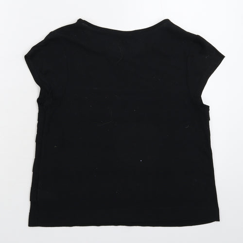 Topshop Womens Black   Basic T-Shirt Size 10
