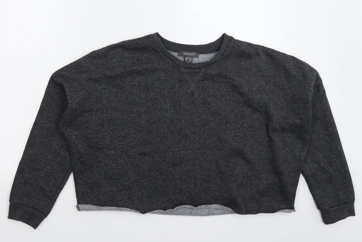 Primark Womens Grey   Pullover Sweatshirt Size 12  - Oversized