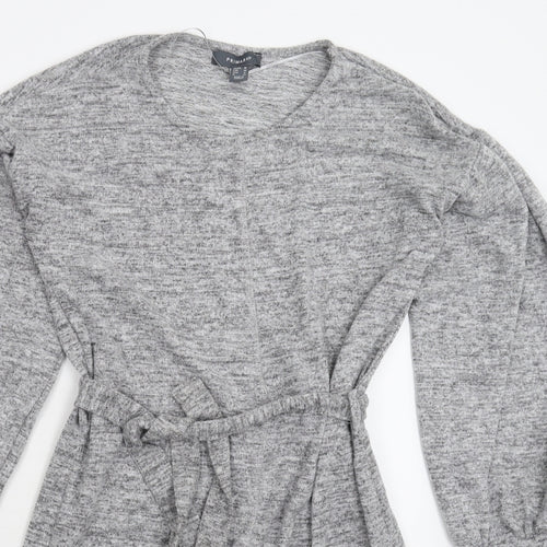 Primark Womens Grey  Knit Jumper Dress  Size 10