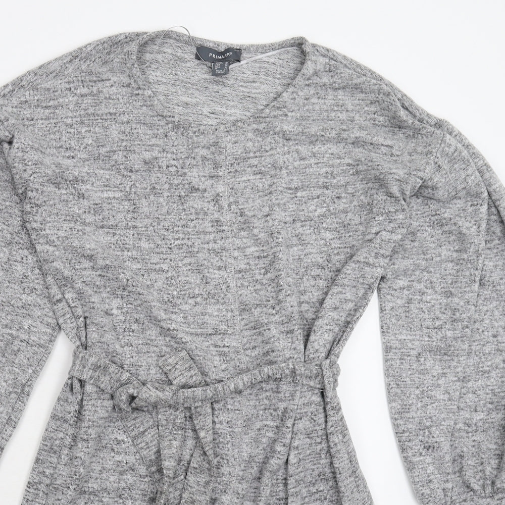 Primark Womens Grey  Knit Jumper Dress  Size 10