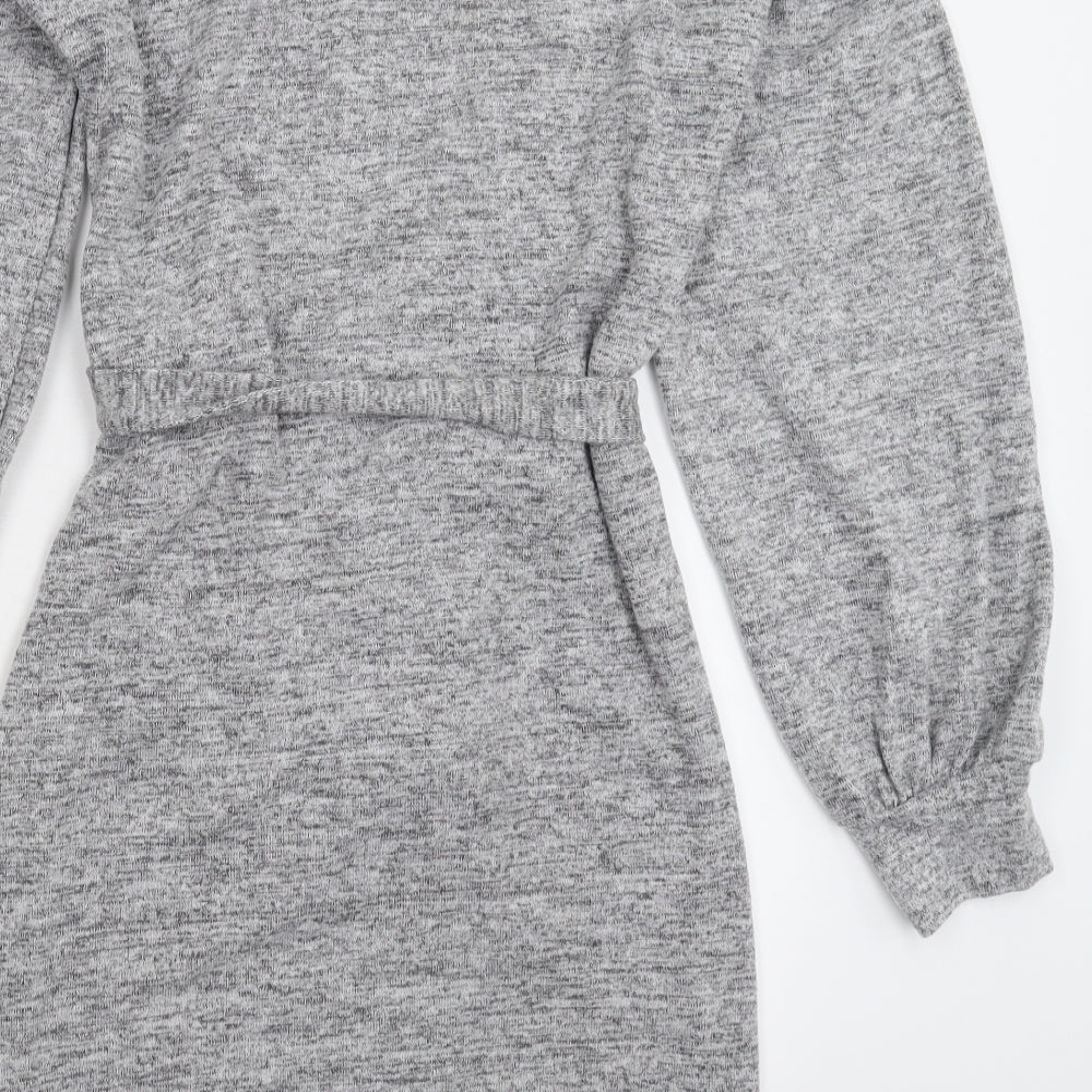 Primark Womens Grey  Knit Jumper Dress  Size 10