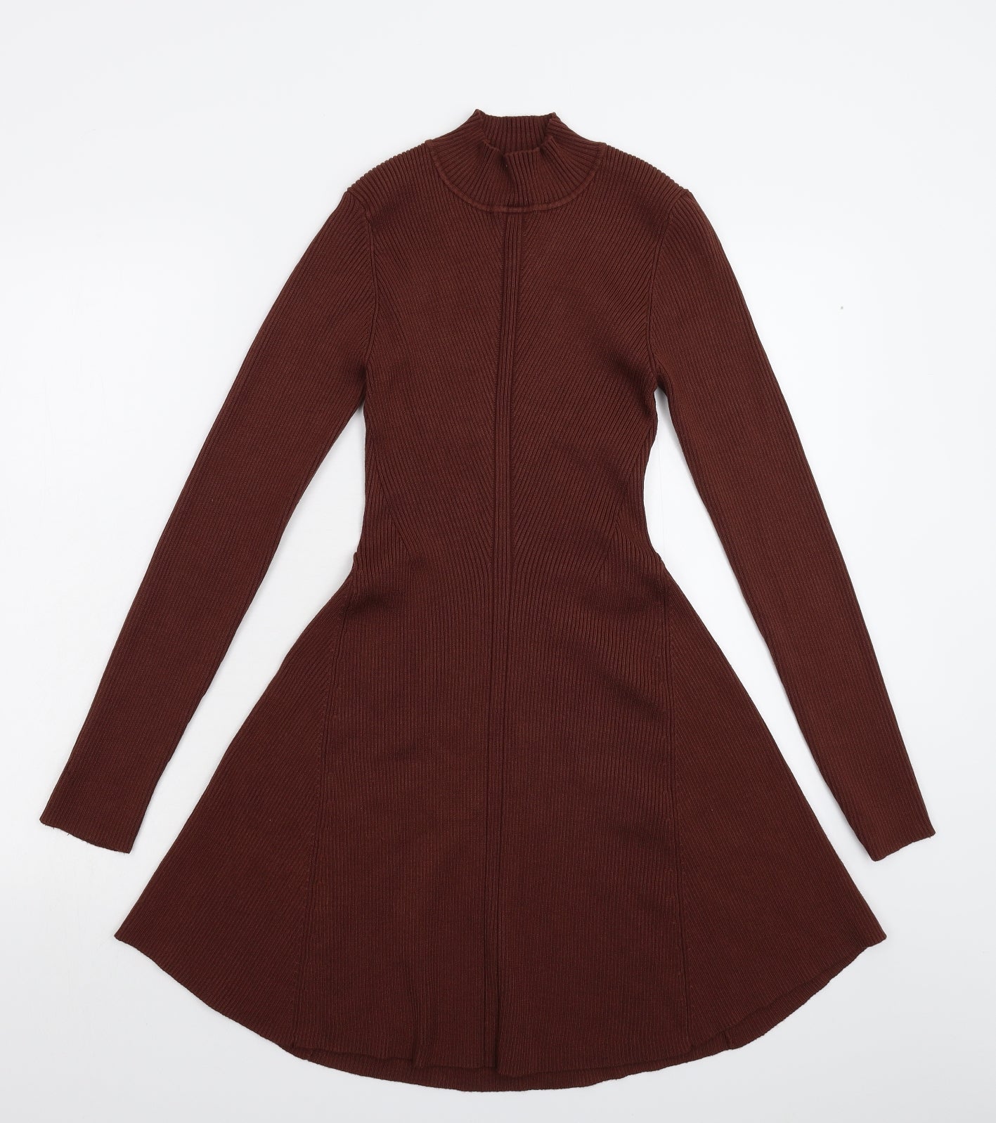 Primark Womens Brown  Knit Jumper Dress  Size 8