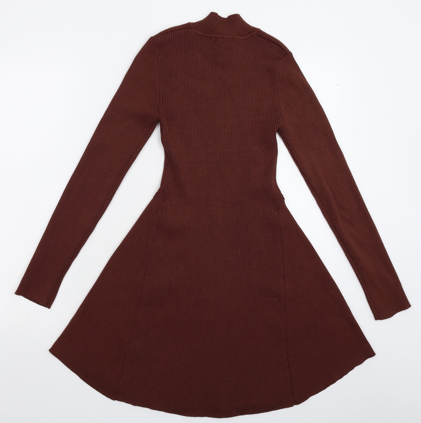 Primark Womens Brown  Knit Jumper Dress  Size 8