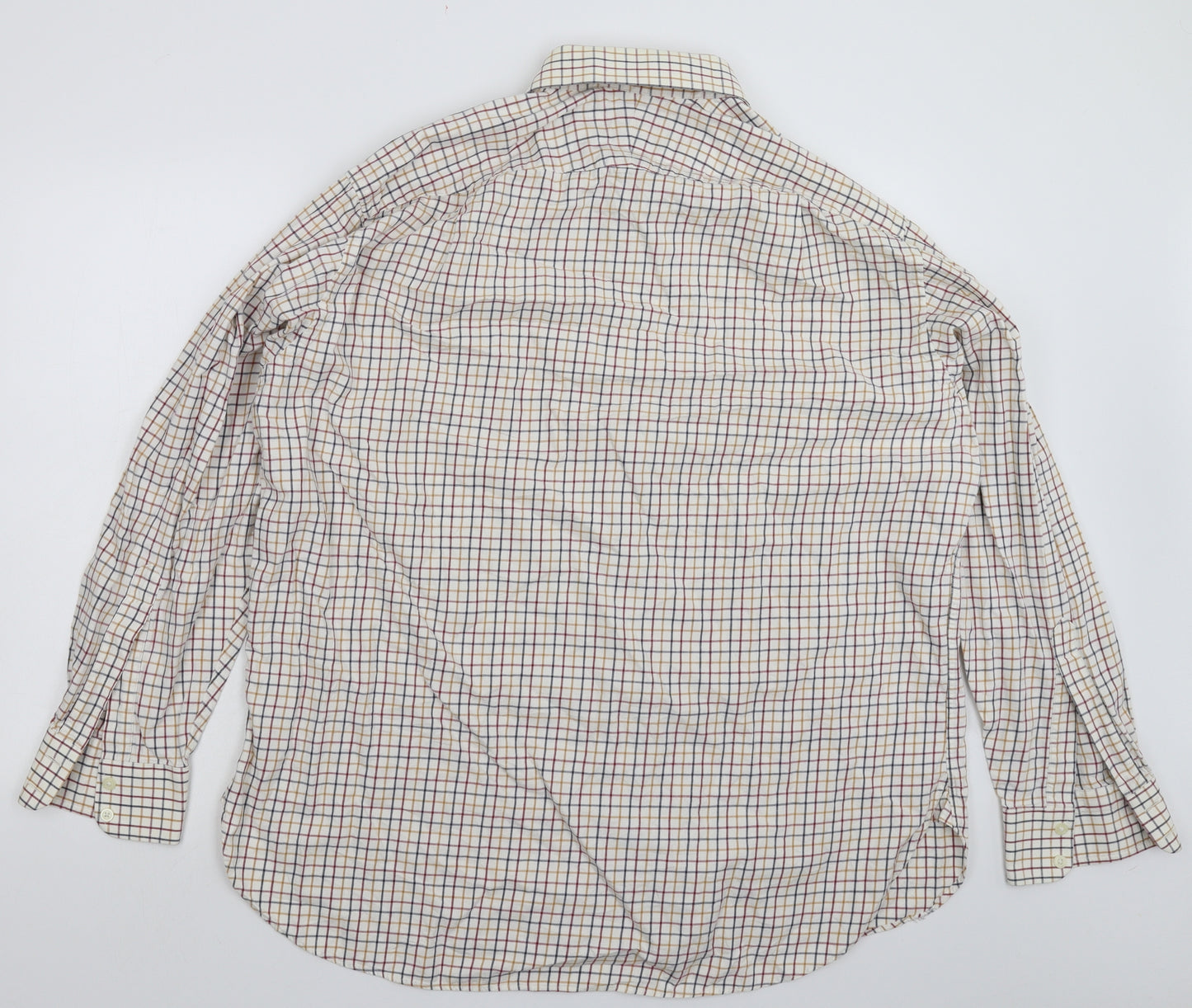 Charles Tyrwhitt Mens White Check   Dress Shirt Size 17.5