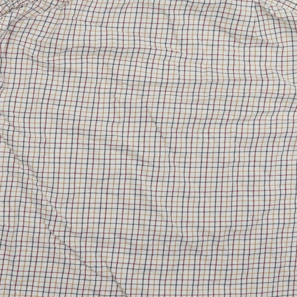 Charles Tyrwhitt Mens White Check   Dress Shirt Size 17.5