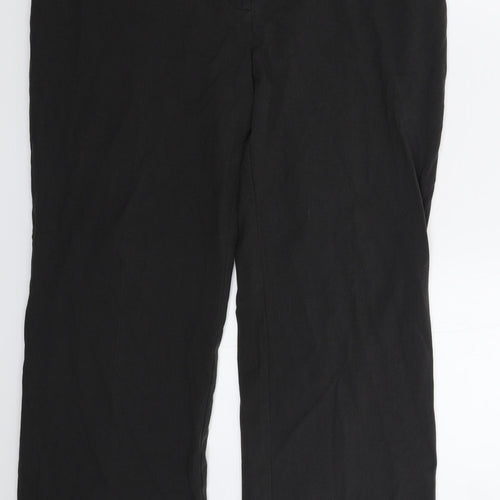 Marks and Spencer Womens Black   Trousers  Size 14 L28 in