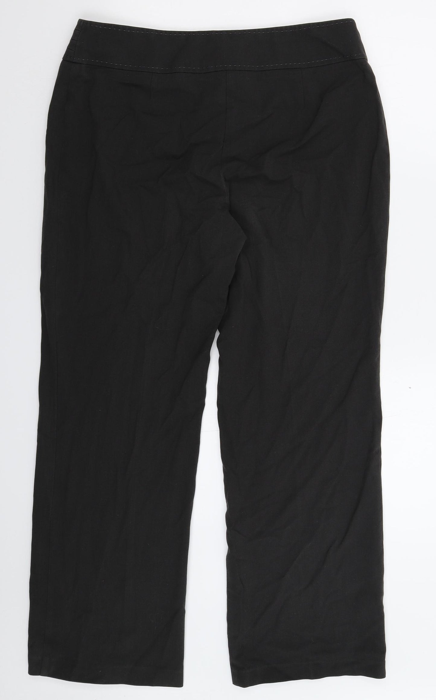 Marks and Spencer Womens Black   Trousers  Size 14 L28 in