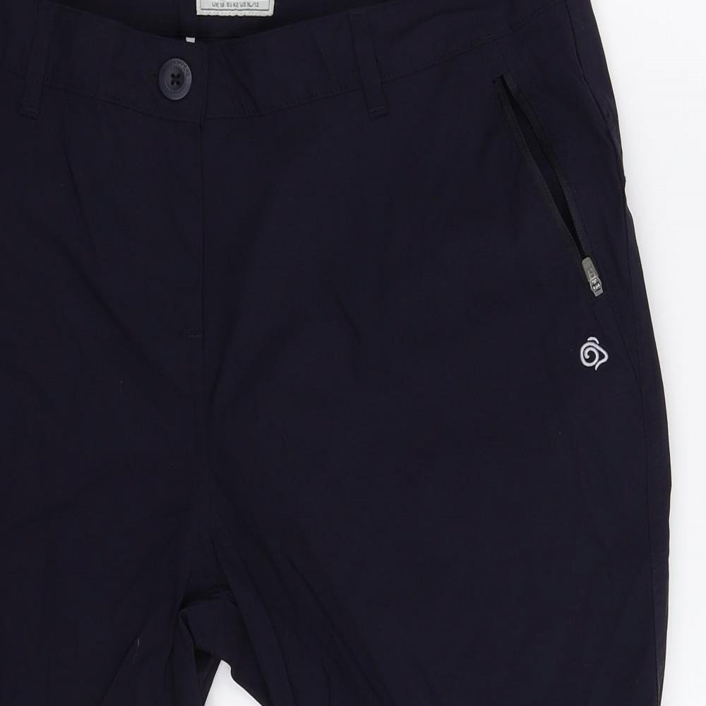 Craghoppers Womens Blue   Cropped Trousers Size 16 L20 in