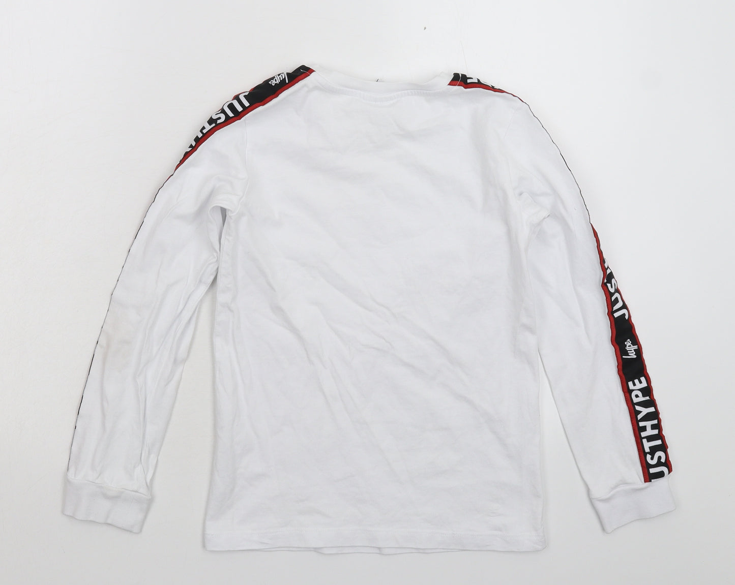 Hype Boys White   Basic T-Shirt Size 11-12 Years