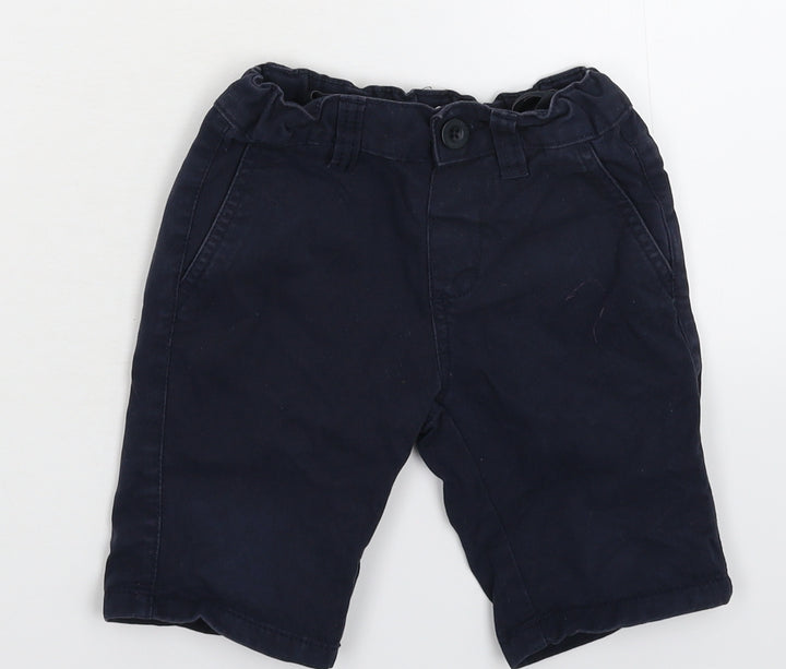 Denim & Co. Boys Blue Chino Shorts Size 3-4 Years
