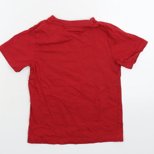TU Boys Red   Basic T-Shirt Size 3-4 Years