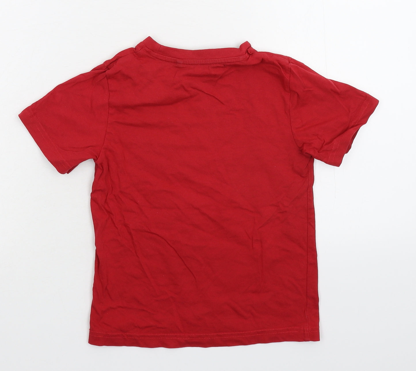 TU Boys Red   Basic T-Shirt Size 3-4 Years