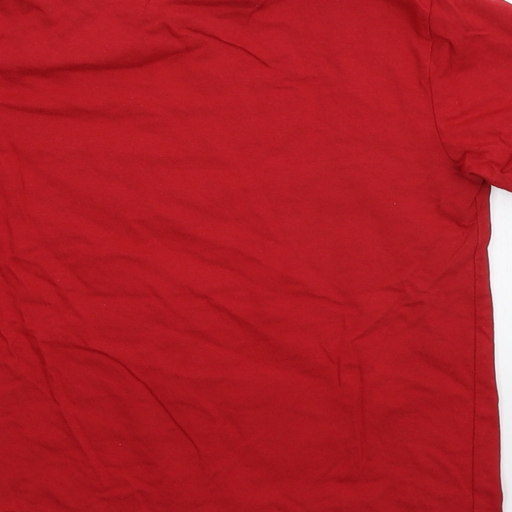 TU Boys Red   Basic T-Shirt Size 3-4 Years