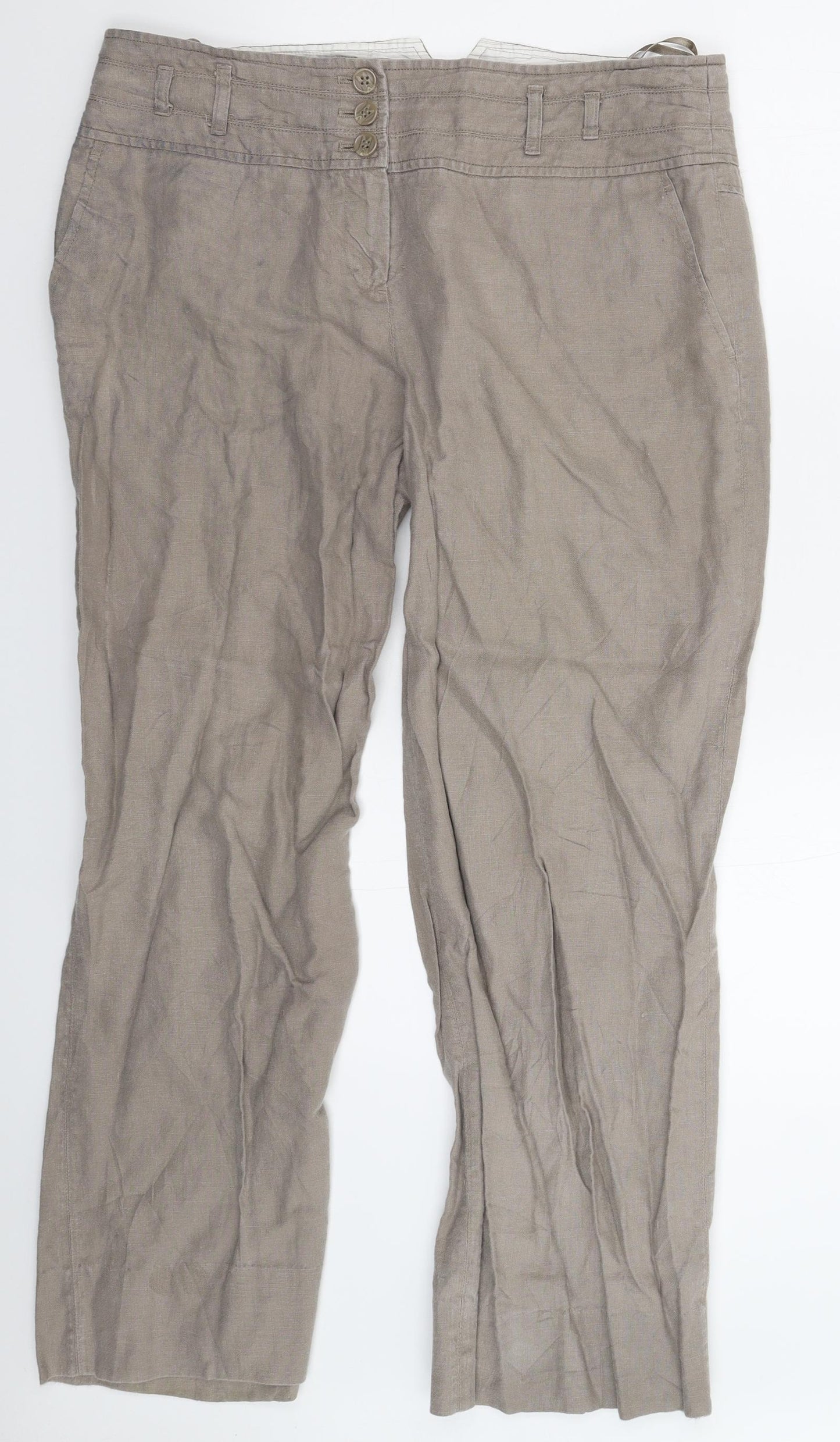 NEXT Womens Grey   Trousers  Size 16 L29 in