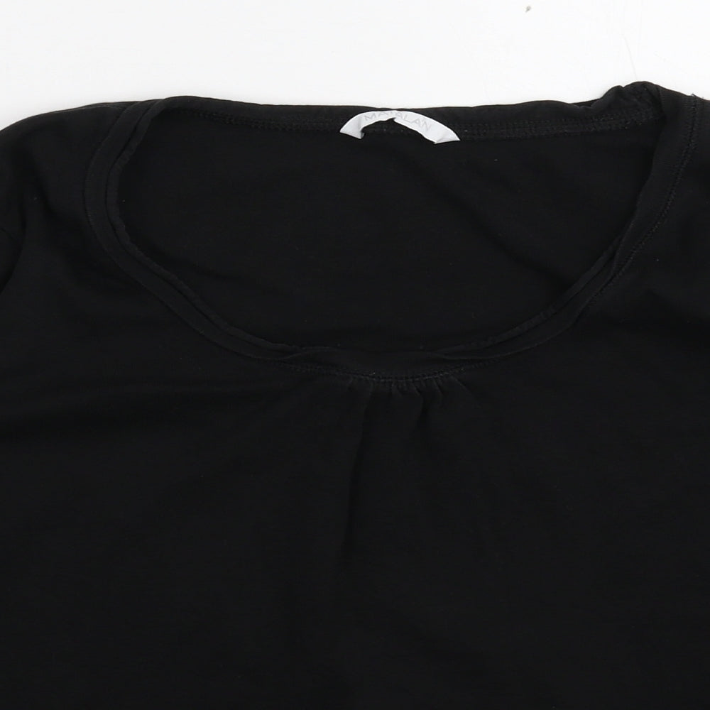 Matalan Womens Black   Basic T-Shirt Size 16