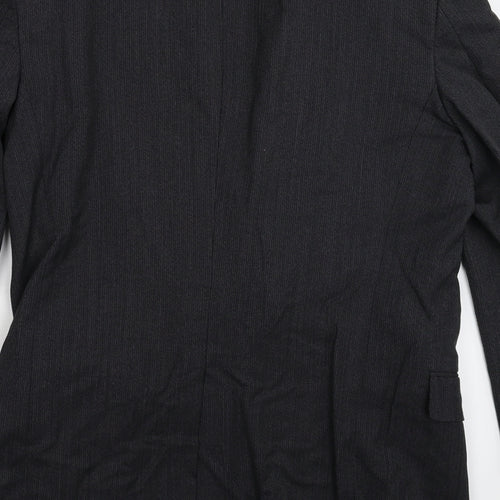 Olinto Costa Mens Black Striped  Jacket Suit Jacket Size 40