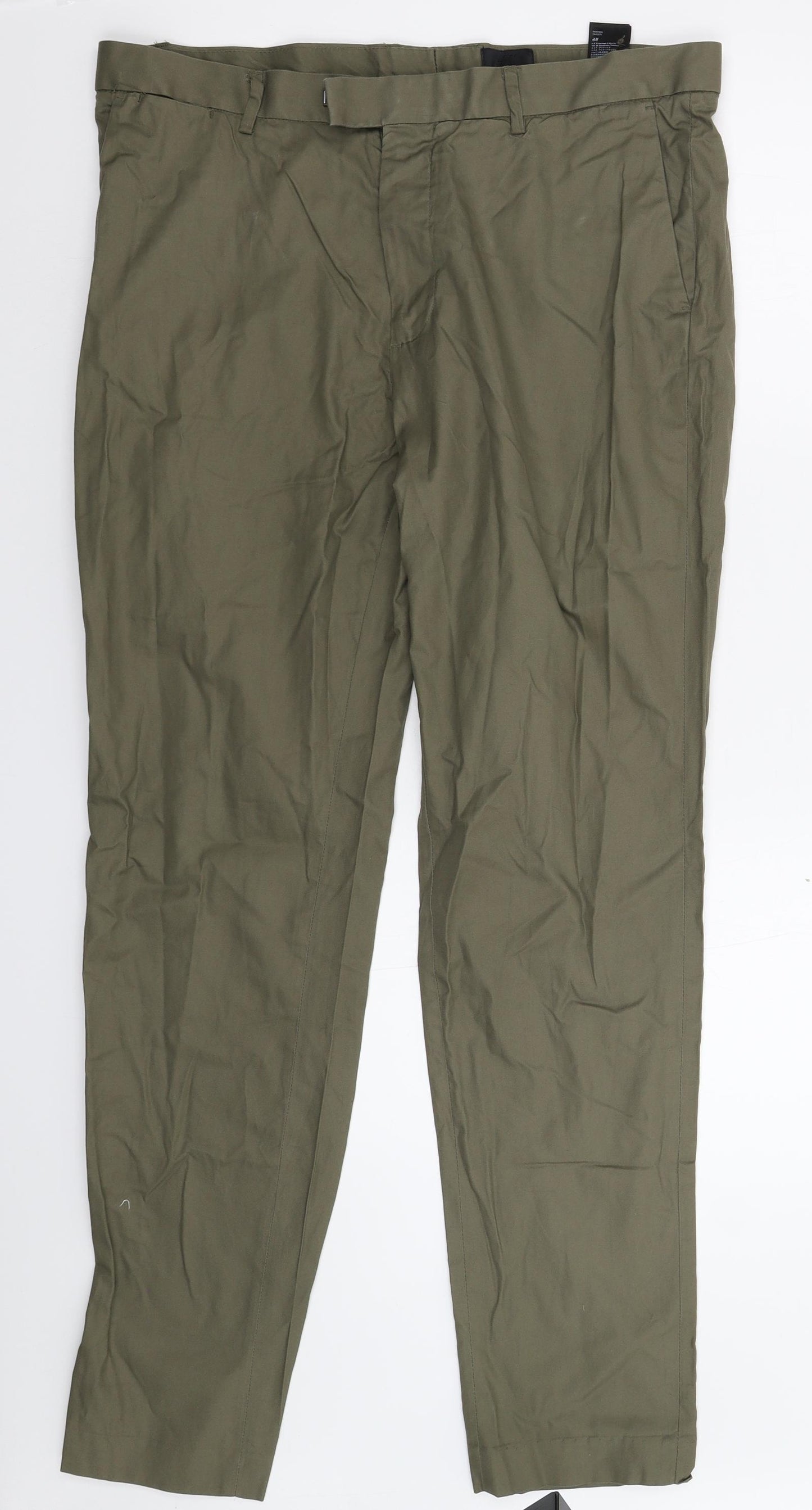 H&M Womens Grey   Chino Trousers Size 38 L33 in
