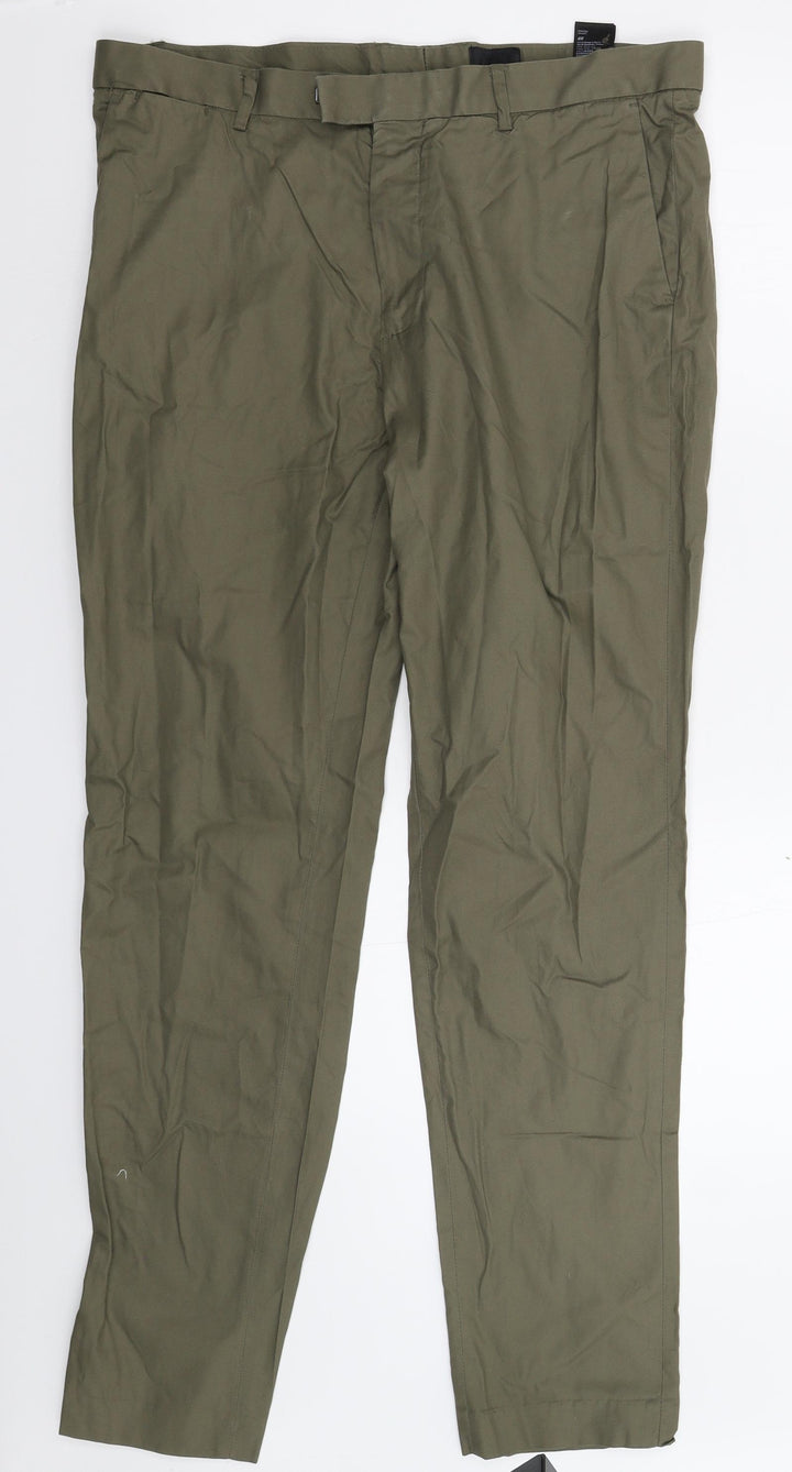 H&M Womens Grey   Chino Trousers Size 38 L33 in