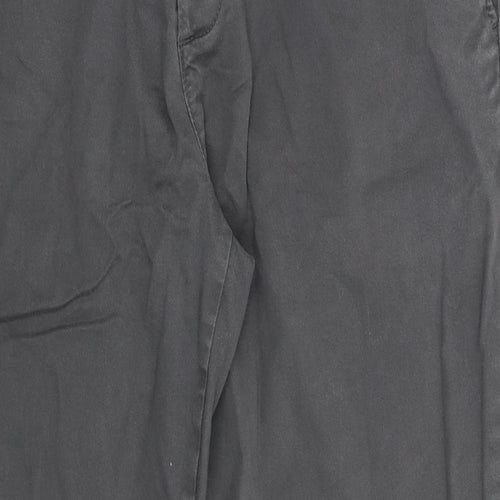 Denim & Co. Womens Grey   Chino Trousers Size 38 L31 in