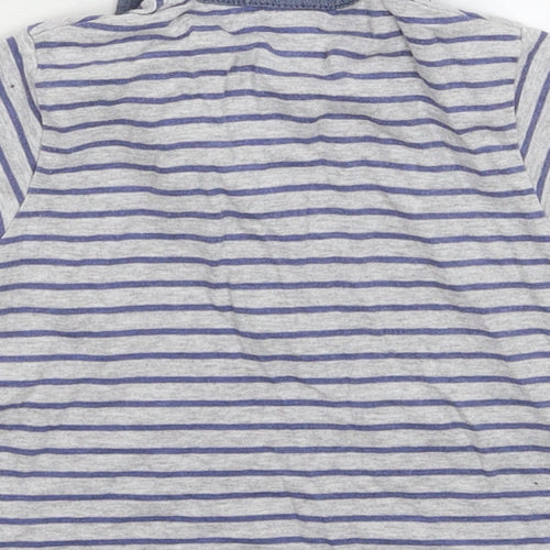 NEXT Baby Grey Striped  Basic Polo Size 6-9 Months
