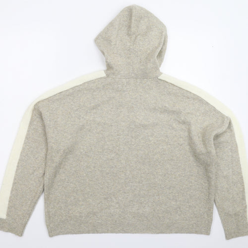 Apricot Womens Grey  Knit Pullover Jumper Size 10  - Oversized