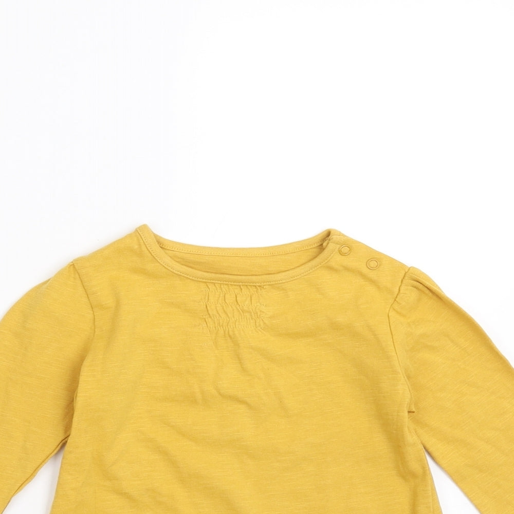 Sainsburys  Baby Yellow   Basic T-Shirt Size 12-18 Months