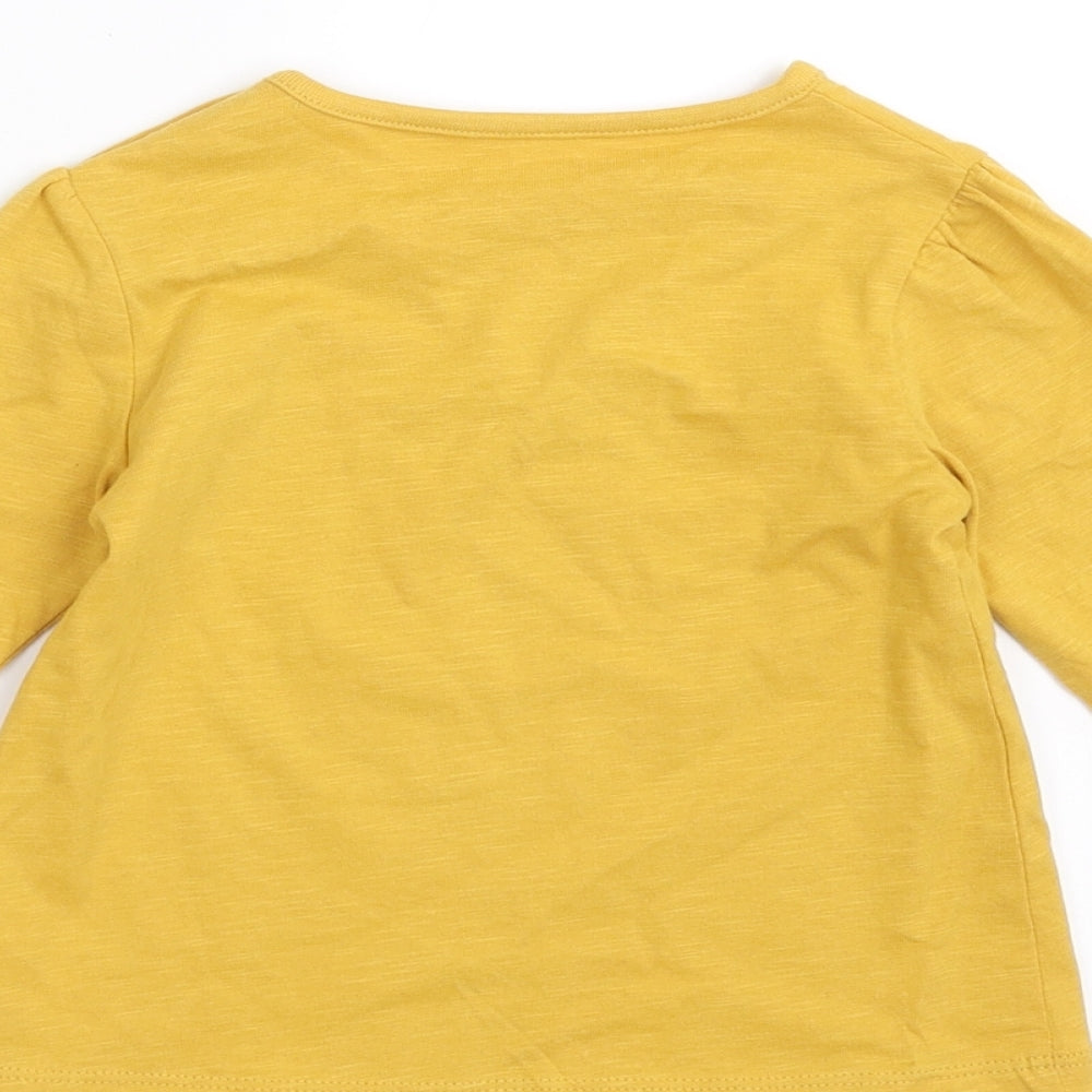 Sainsburys  Baby Yellow   Basic T-Shirt Size 12-18 Months