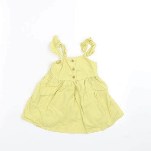 NEXT Girls Yellow   A-Line  Size 9-12 Months