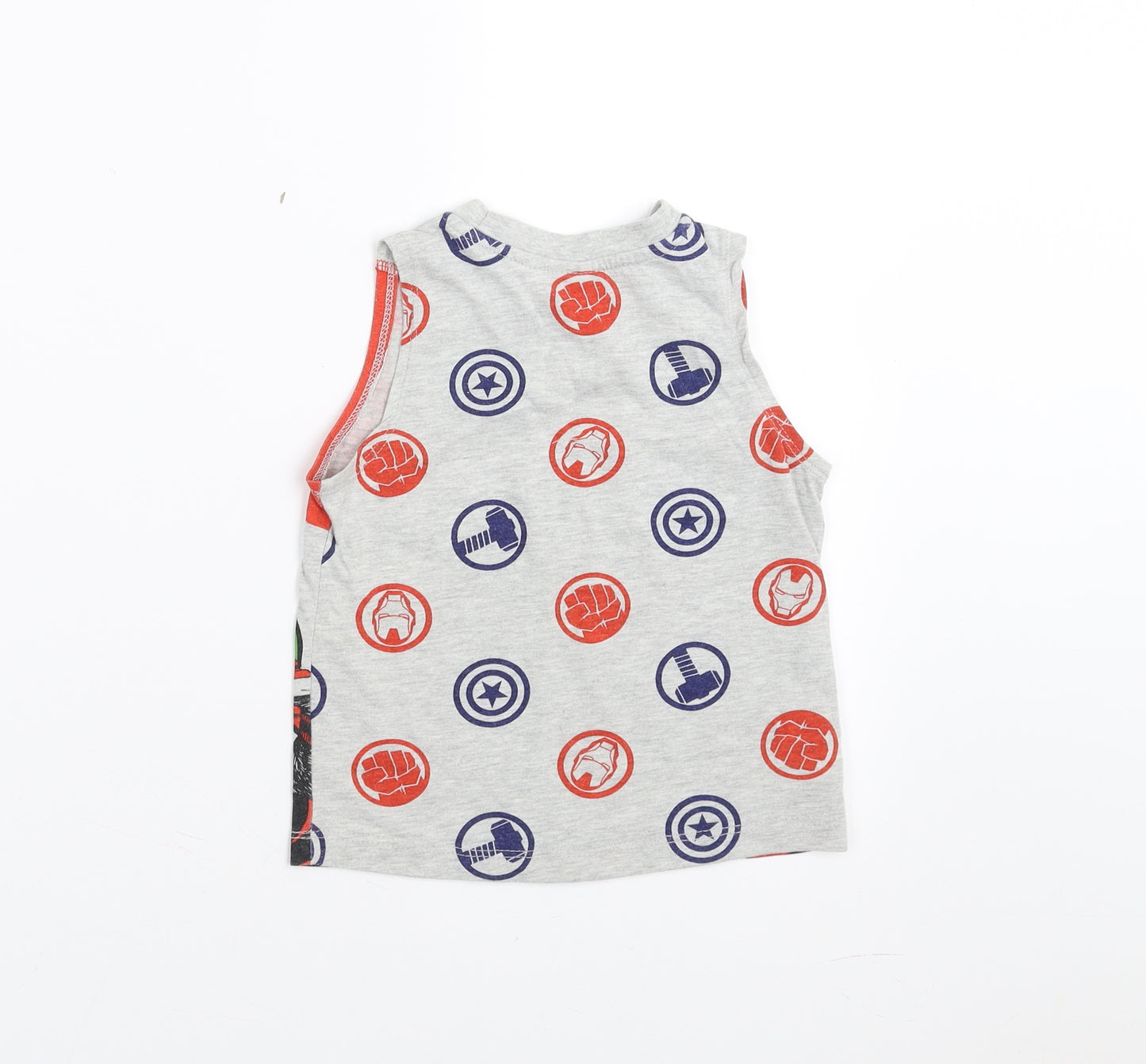 Marvel Boys Grey   Basic Tank Size 2-3 Years  - marvel
