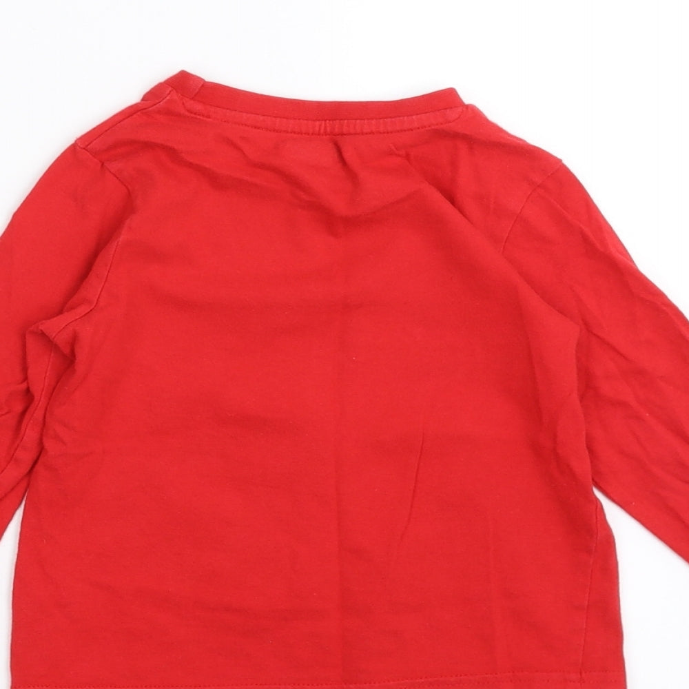 Nutmeg Girls Red   Basic T-Shirt Size 2-3 Years  - Peppa Pig