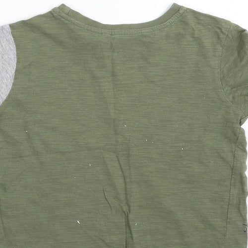 George Girls Green   Basic T-Shirt Size 2-3 Years  - safari time