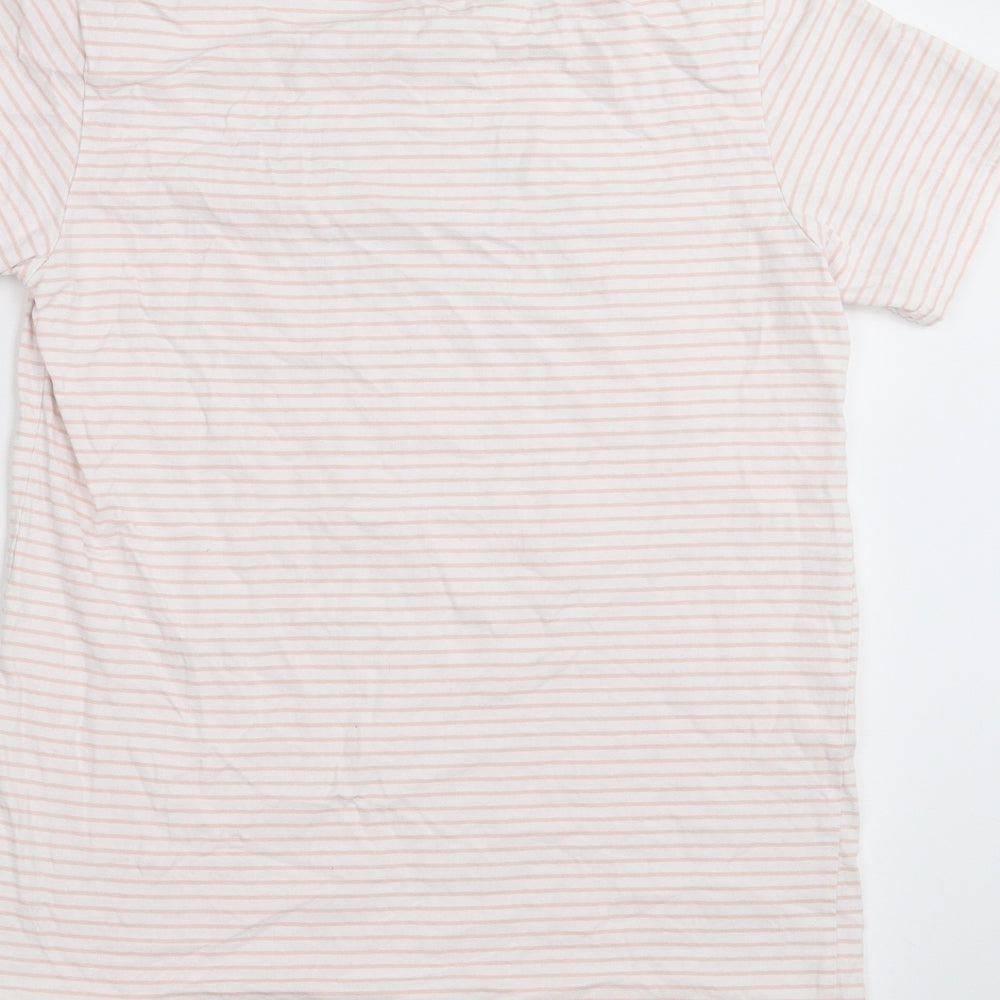 Mountain Warehouse Girls Pink Striped  Basic T-Shirt Size 11-12 Years  - chasing rainbows