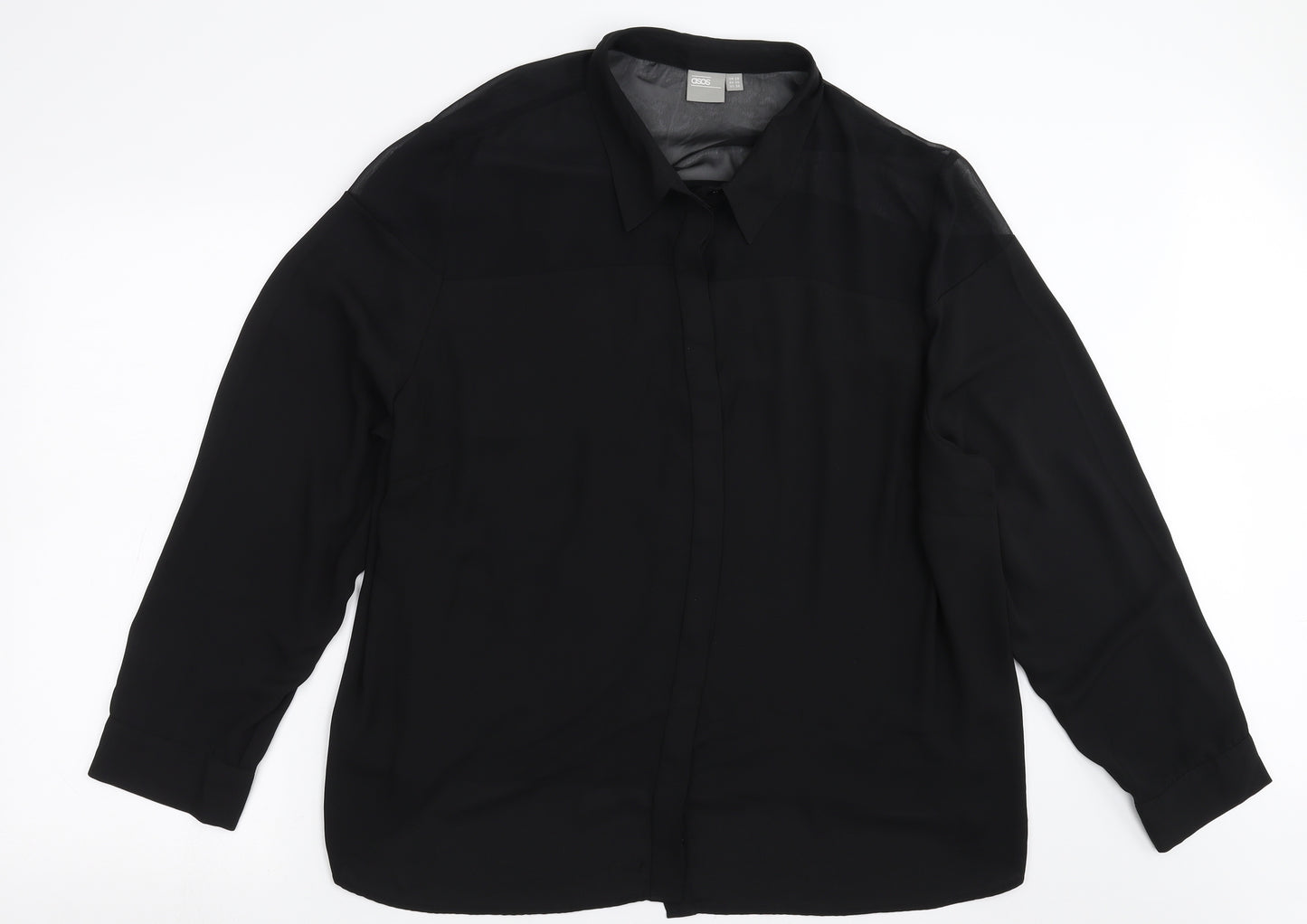 ASOS Womens Black   Basic Blouse Size 28