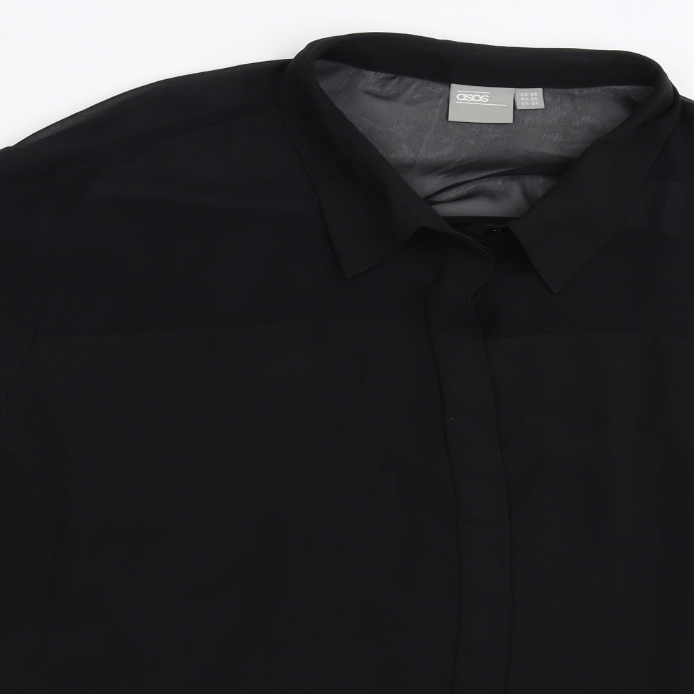 ASOS Womens Black   Basic Blouse Size 28