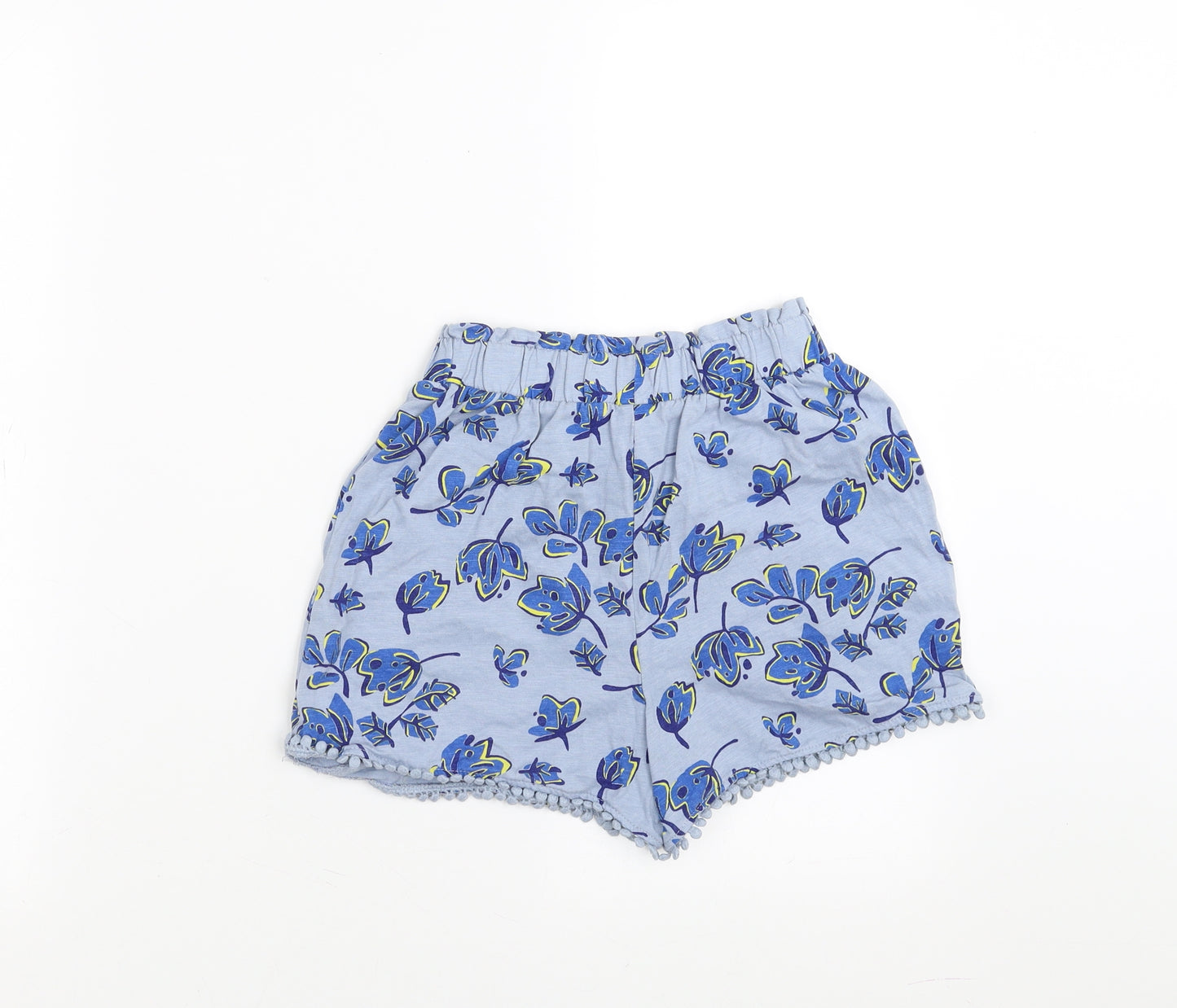 NEXT Girls Blue Floral  Hot Pants Shorts Size 10 Years