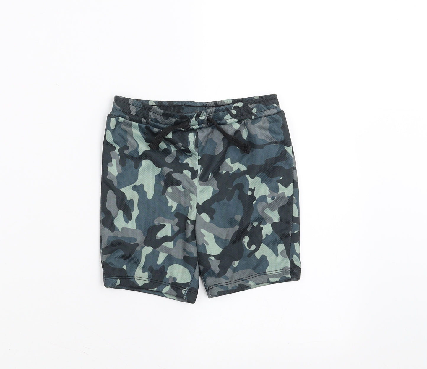 River Island Boys Green Camouflage  Cropped Trousers Size 18-24 Months  - shorts